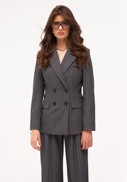 Костюм KaVari 8036.3 серый в полоску  фото 2