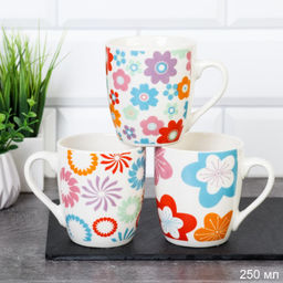 Кружка Цветы / S1011 /уп 12/96/