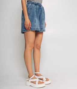 Джинсовые шорты #КТ587 (1), голубой - Dommod фото 3