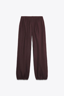 LINEN BALLOON TROUSERS