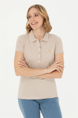 U. S. Polo Assn Женская базовая футболка Stone