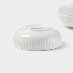 Салатники Magistro Edne, 600 мл, 15.5×5.5 см, набор 2 шт., фарфор, белые