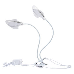 ULT-P35M-15W/SPLE/TM IP40 WHITE LEAF Светильник для растений светодиодный с таймером, на прищепке. Спектр для фотосинтеза. TM Uniel
