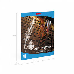 Цена за 5 шт. Тетрадь общая ученическая ErichKrause Перспектива, Литература, 48 листов, линейка  фото 4