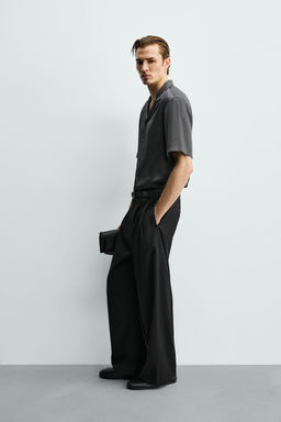 CAMISA SATINADA RELAXED FIT / Gris - Zara фото 4