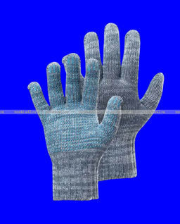 Цена за 10 пар.Перчатки рабочие хб с ПВХ - 10 класс, 5-х нитка СЕРЫЕ