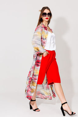 Костюм NIKVA н537-2 красно-желтые разводы+красный  фото 3