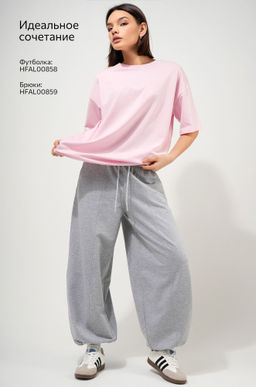 Женские брюки-багги из футера Happyfox фото 27