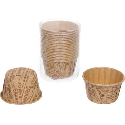 Цена за 4 шт. Форма для выпечки в наборе 20шт "Сupcake" 5*4см надписи