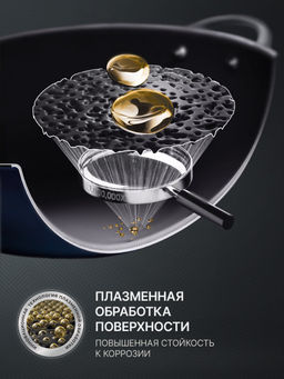Сковорода Вок чугунная с крышкой TalleR TR-44915 Professional 28 см  фото 10