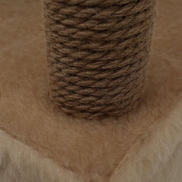 Комплекс для кошек с когтеточкой, с домиком и 2 полками, 37 х 37 х 120 см, бежевый - Simaland фото 13