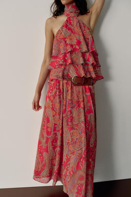 FALDA ESTAMPADA CINTUR?N / Multicolor - Zara фото 3