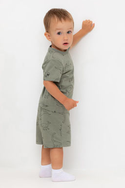 КР 400666/зеленый чай,динозавры к552 шорты д/мал яс