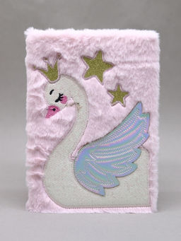 Блокнот плюшевый Princess Swan (21,5*14,5 см)