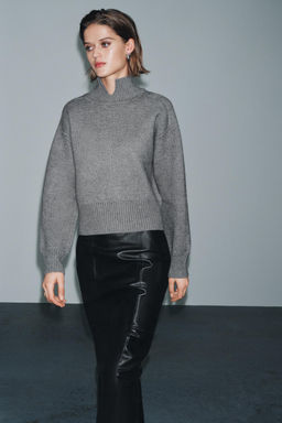 KNIT JUMPER WITH COLLAR OPENING - Zara фото 7