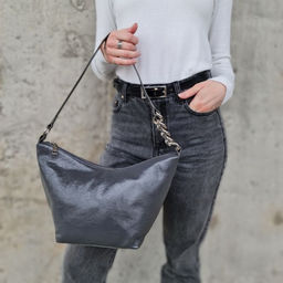 Женская кожаная сумка через плечо 0053-4 - Cidirro фото 4