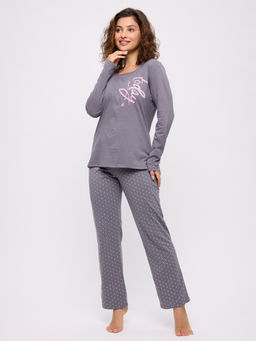 Пижама женская из кулирки Today серый - Амадэль фото 9