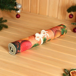 Коврик-лежак с принтом С Новым Годом, С легким паром, 50х155 см - Банная забава фото 2