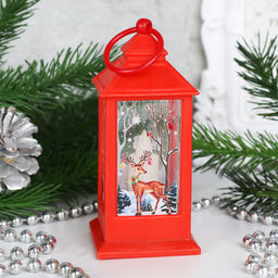 Фонарь светодиодный 13 см / JSFD02red /уп 12/240/новогодний/красный - Галеонтрейд фото 5