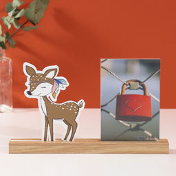 Фоторамка для фото 10×15 см «Оленёнок», 4×27.3×14 см