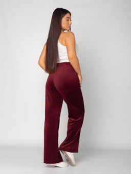 Брюки женские велюровые ПАЛАЦЦО БОРДО - Domtrik Домашний трикотаж фото 4