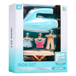 Бытовая техника "Утюг с гладильной доской" в коробке (цвет голубой)