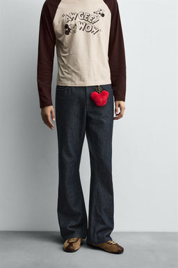FLARE FIT JEANS WITH PATCHES HARRY LAMBERT FOR ZARA X DISNEY  фото 2
