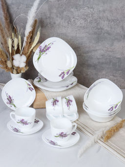 Столовый набор 16 предметов на 4 персоны квадратный с кружками / GRAY-SQ16/865220 (7131-3) /уп 2/ - Галеонтрейд фото 2