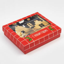 Новогодний подарочный набор Этель Золотой город, фартук, полотенце, прихватка  фото 11