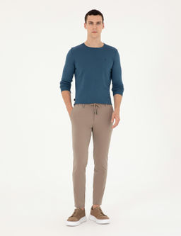 Kobalt Slim Fit Bisiklet Yaka Basic Triko Kazak - Pierre cardin фото 4