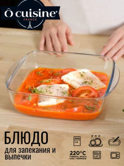 Блюдо для запекания и выпечки O CUISINE 25х20х5см 1.5л квадратное