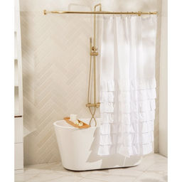 Штора для ванной «Ла Каса», с люверсами, 180×180 см, полиэстер, белая