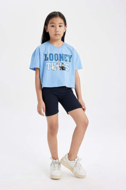 K?z Cocuk Biker Fitilli Kaskorse Tayt - Defacto фото 3