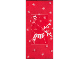 Полотенце махровое 6с102.411ж1 Олень и птичка (3-бело.кр) 67х150см