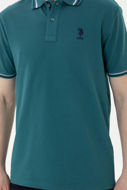 Футболка мужская U.S. Polo Assn темно-зеленая  фото 6