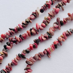 Бусины для украшений из Родонита крошка