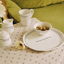 Тарелки SL Home Милый дом, d=27 см, набор 2 шт., фарфор, белые