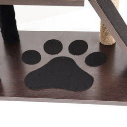 Комплекс для кошек с когтеточкой, с домиком, 58 х 54 х 87см, ЛДСП, цвет венге - Пижон фото 5