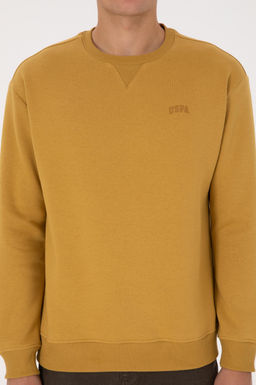 Erkek Hardal Basic Sweatshirt - U.s. polo assn фото 6