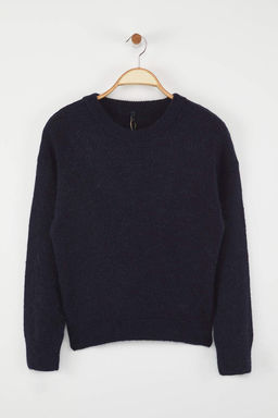 More Sustainable Lacivert Alpaka Yun Kar?s?ml? Triko Kazak|TWOAW26KZ00001 - Trendyolmilla фото 6