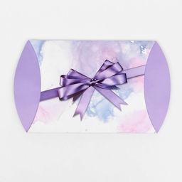Цена за 10 шт. Коробка складная, подушка, Фиолетовый бант 19 х 14 х 4 см, - UPAK LAND фото 3