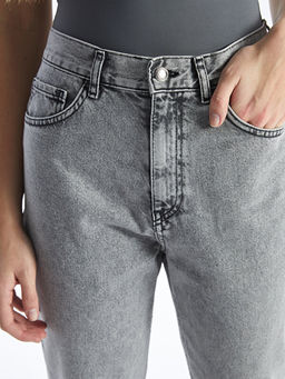 Mom Fit Kad?n Jean Pantolon
