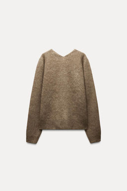 V-NECK WOOL AND CASHMERE SWEATER - Zara фото 7