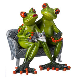 ФИГУРКА ДЕКОРАТИВНАЯ ЛЯГУШКИ 13,2Х12,8Х12,5 СМ