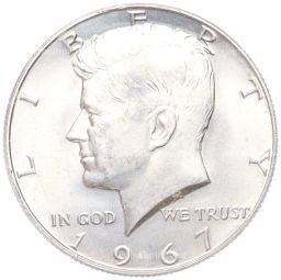 1/2 доллара (50 центов) 1967 года США