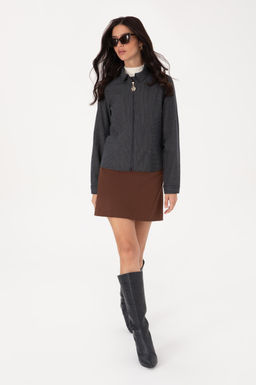 Kad_n Lacivert _izgili Fermuarl_ Dokuma G_mlek - U.s. polo assn фото 4