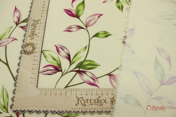 Интерьерный хлопок Нежные веточки на бледно-желтом, ш.1.5м, хлопок-100%, 240гр/м.кв - Купава фото 4