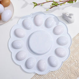 Подставка для яиц и кулича Кролик, на 12 яиц, d=30 см