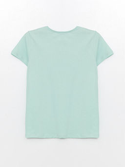 Bisiklet Yaka Basic K?sa Kollu K?z ?ocuk Ti??rt