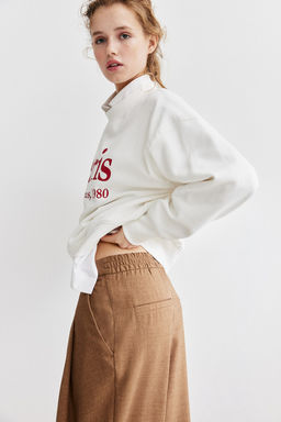 Pleat-front twill trousers - H&m фото 4